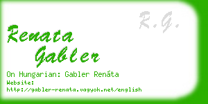 renata gabler business card
